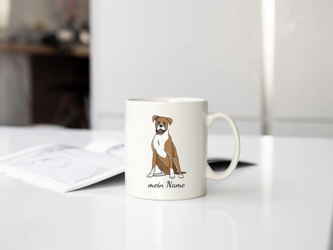 Deutsche Boxer - Personalisierte Foto Tassen Hunde