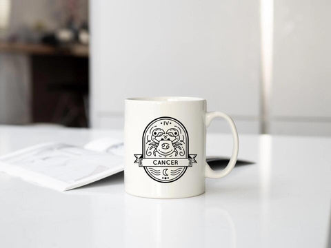 tasse mit sternzeichen krebs (cancer)
