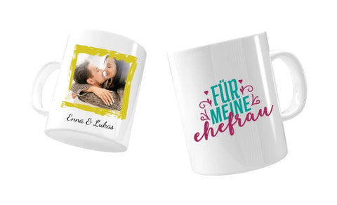 Für meine Ehefrau - Foto Tasse gestalten