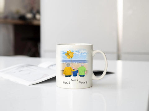 Tasse Familie (Großeltern mit Enkel)