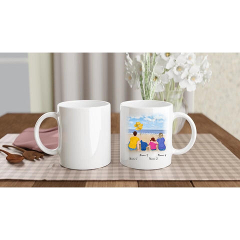 Personalisierte Tasse Familie (Eltern mit Kindern)