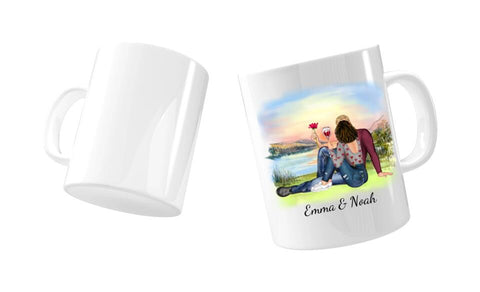 Personalisierte Tasse Paar