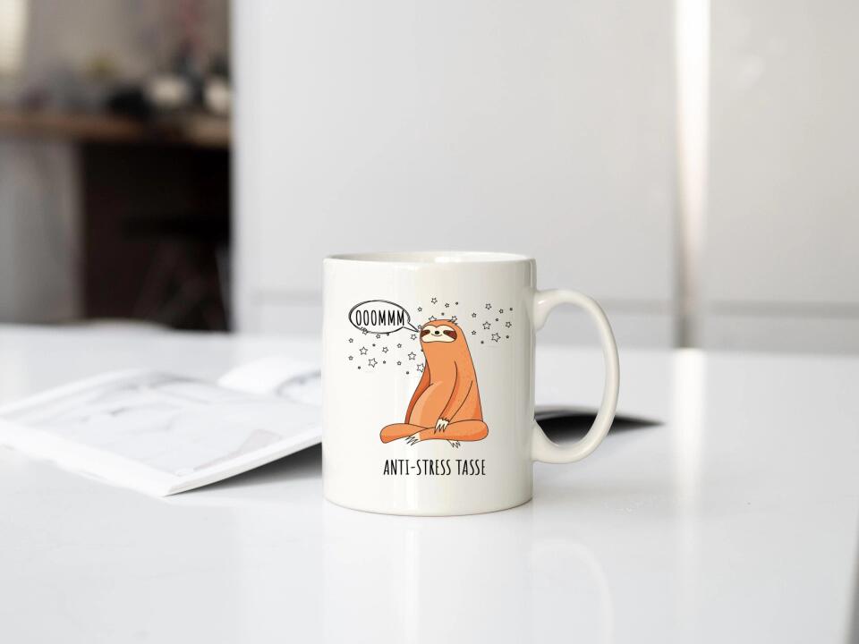 Tasse mit Anti Stress Motiv