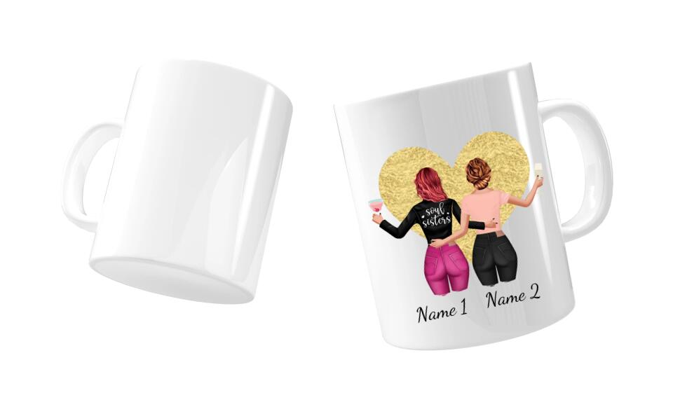 tasse schwestern personalisieren