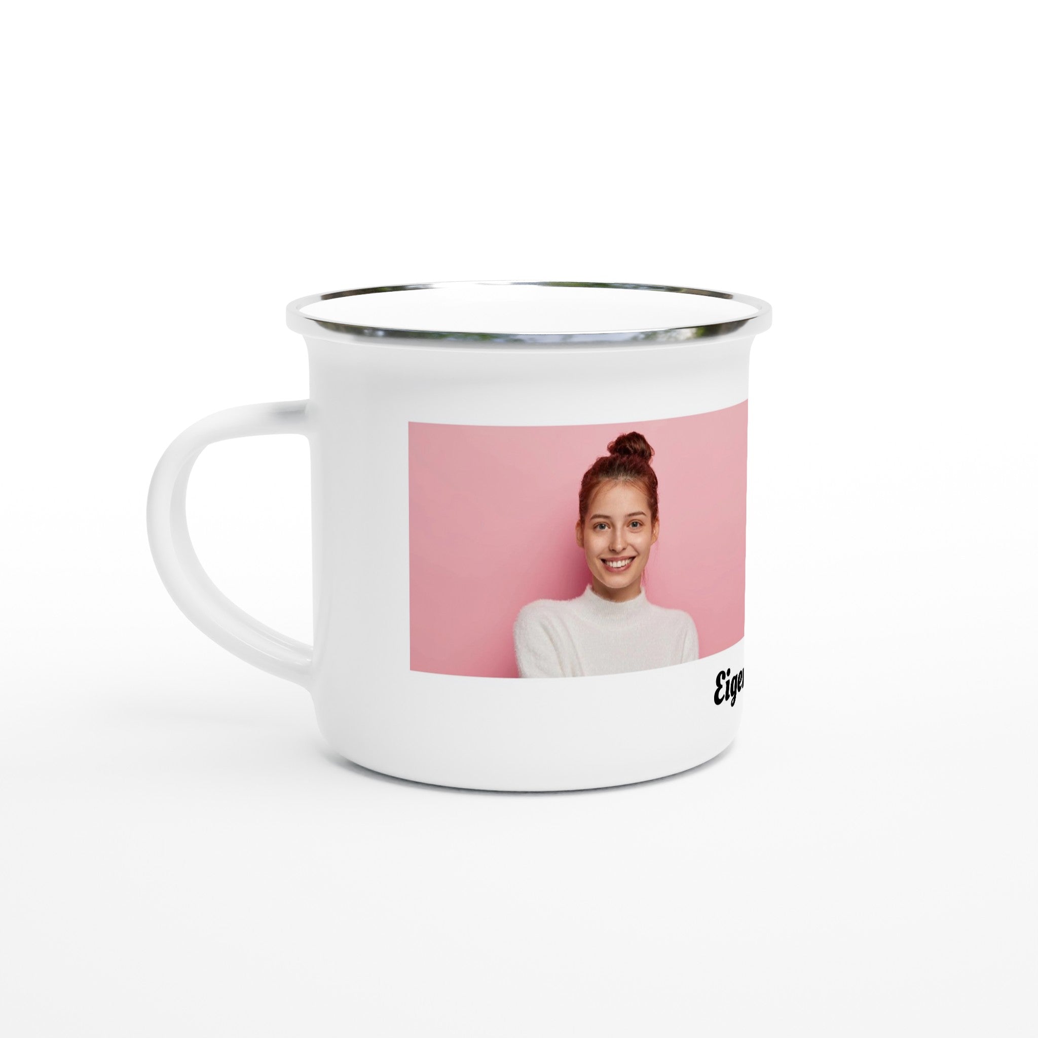 personalisierte emaille tasse